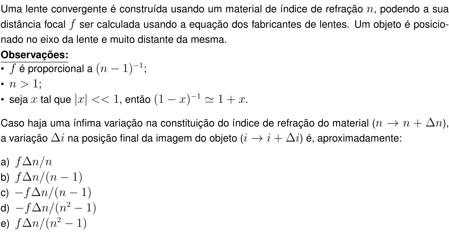 Questão 28 no caderno Prova objetiva do IME 2025