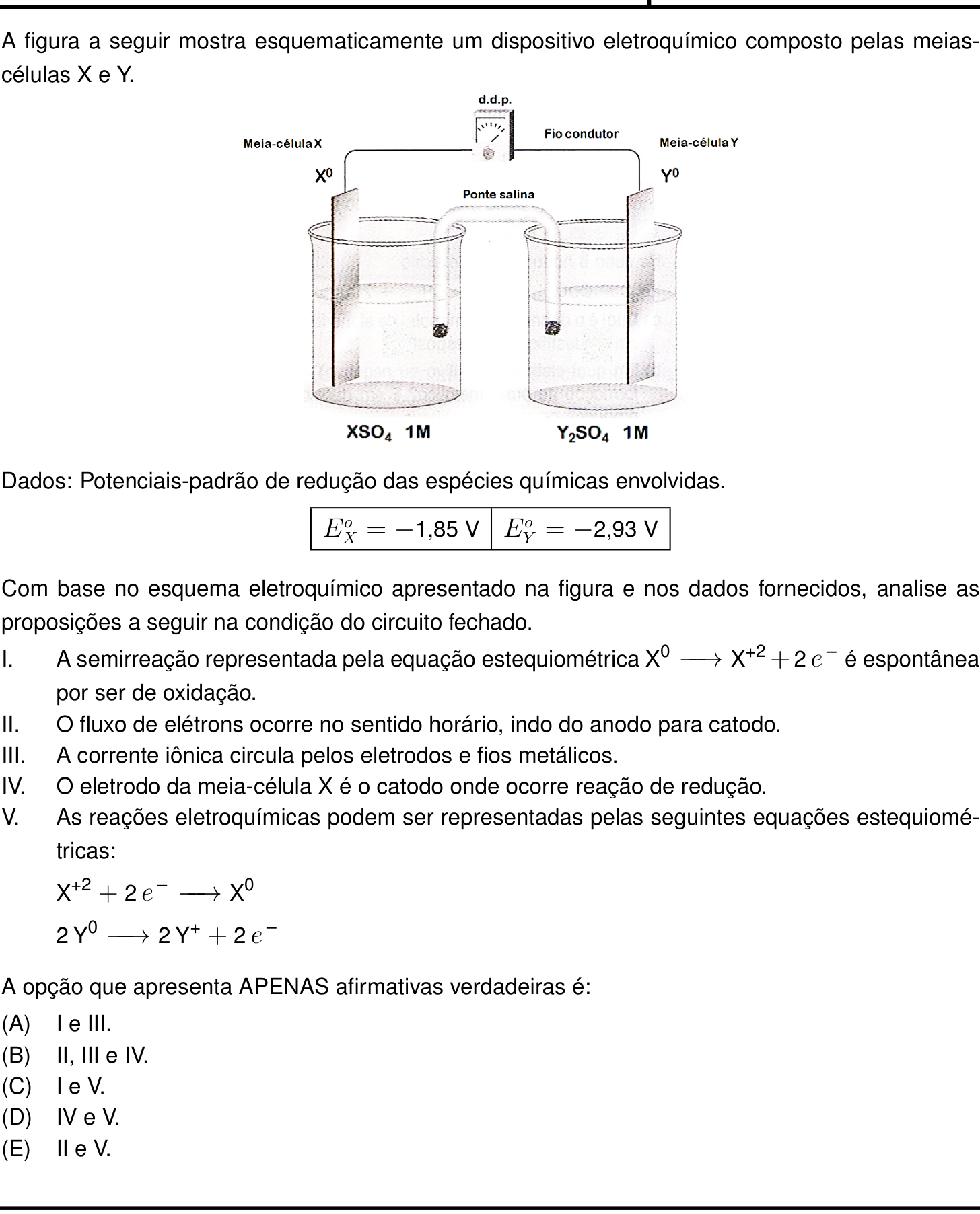 Questão 31 no caderno Prova objetiva do IME 2025