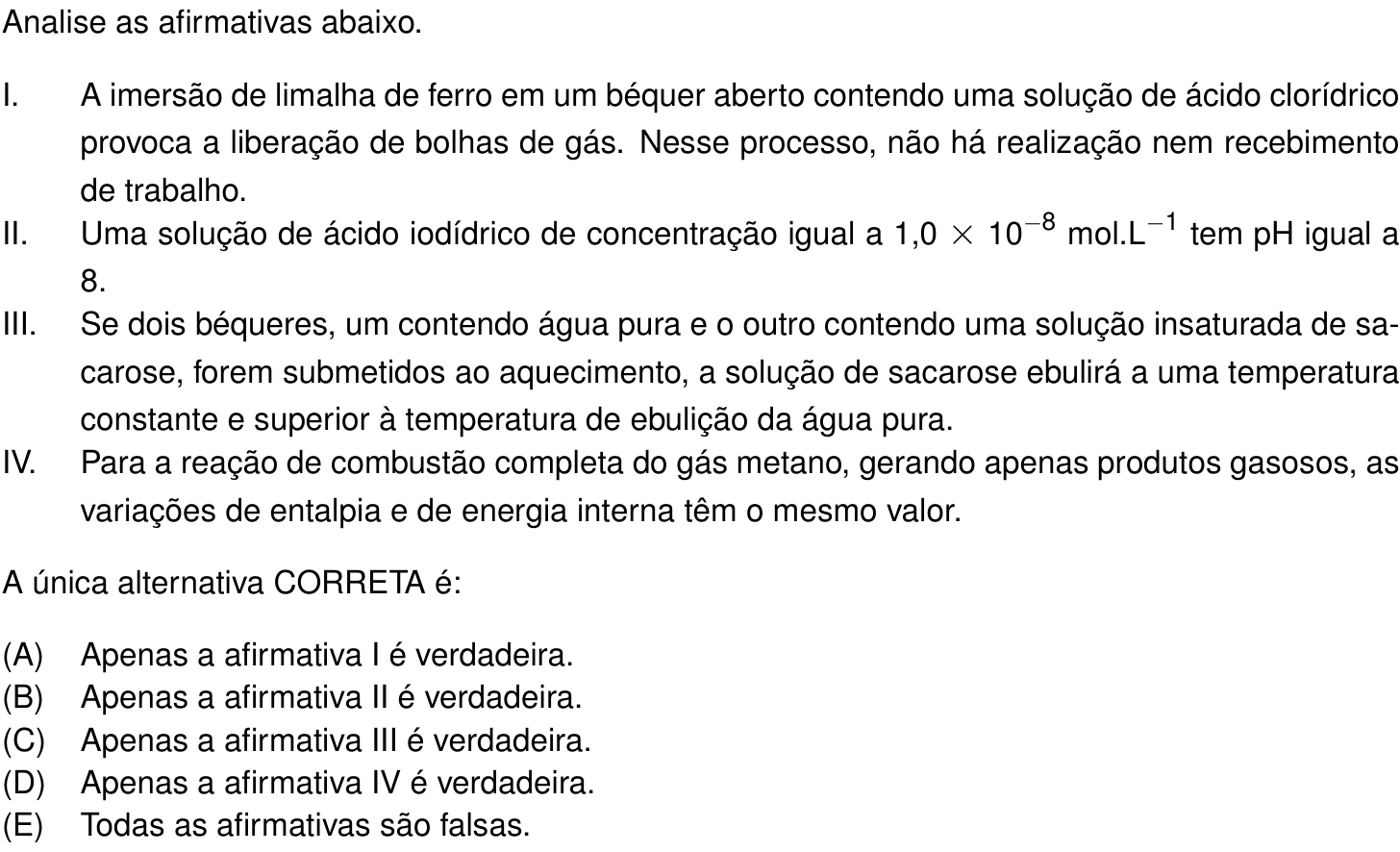 Questão 36 no caderno Prova objetiva do IME 2025