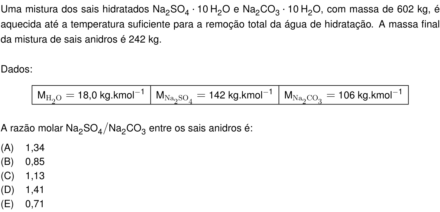 Questão 37 no caderno Prova objetiva do IME 2025