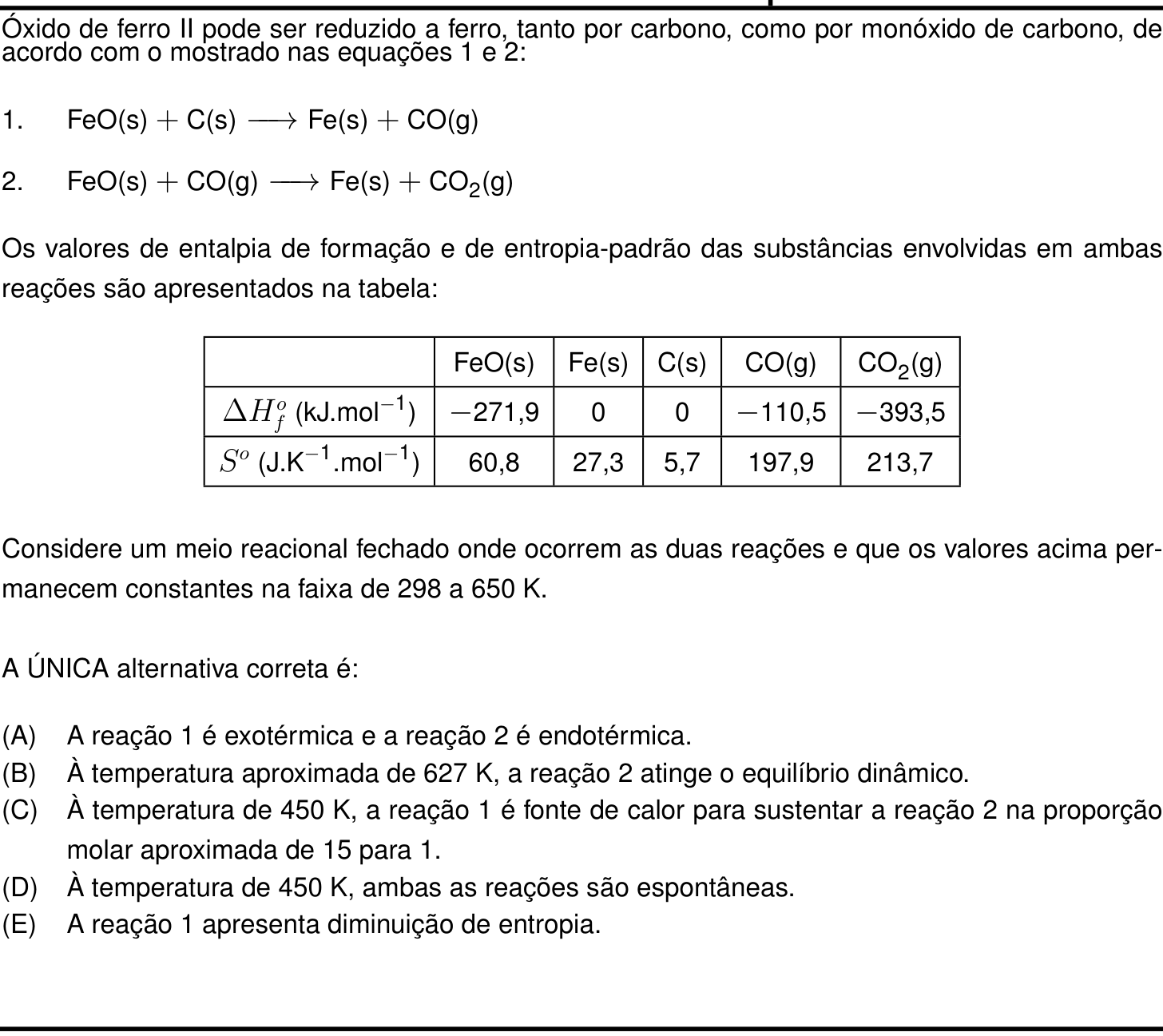 Questão 38 no caderno Prova objetiva do IME 2025