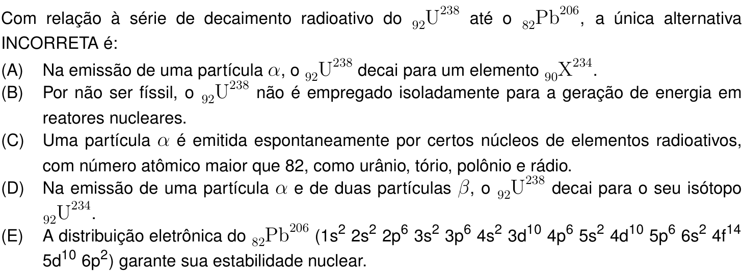 Questão 40 no caderno Prova objetiva do IME 2025