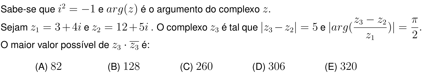 Questão 4 no caderno Prova objetiva do IME 2026