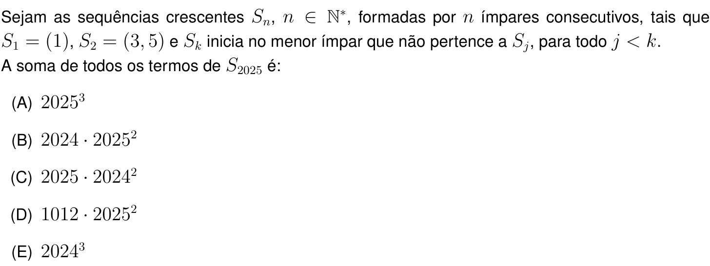 Questão 8 no caderno Prova objetiva do IME 2026