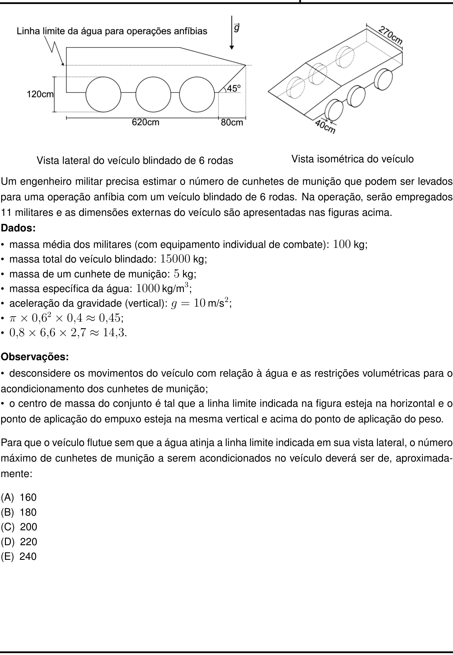 Questão 22 no caderno Prova objetiva do IME 2026