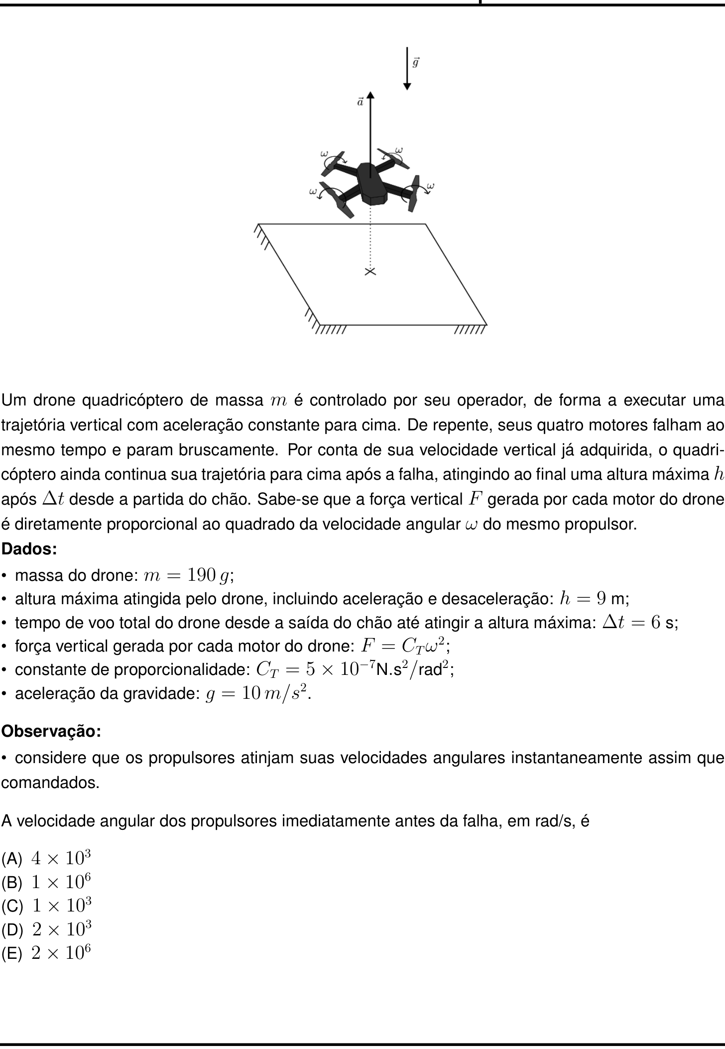 Questão 26 no caderno Prova objetiva do IME 2026