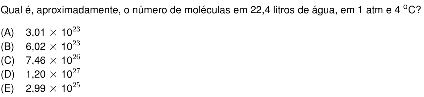 Questão 31 no caderno Prova objetiva do IME 2026
