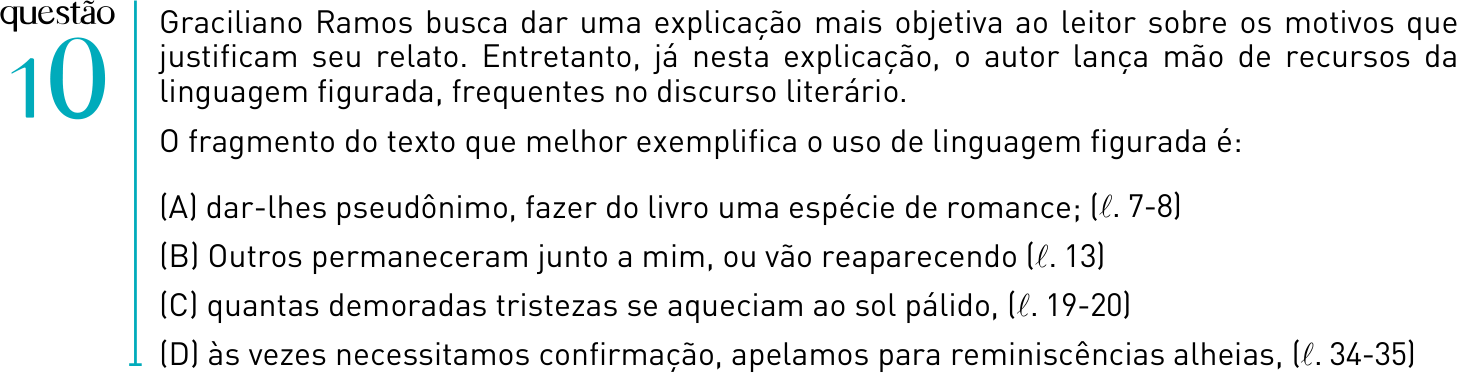 Questão 10 no caderno 1º Exame de Qualificação da UERJ 2012