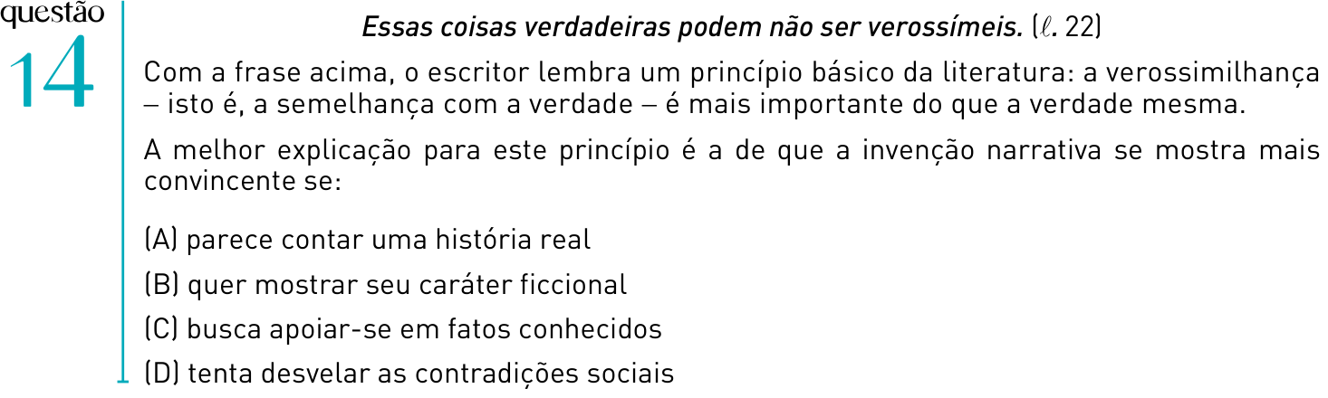 Questão 14 no caderno 1º Exame de Qualificação da UERJ 2012