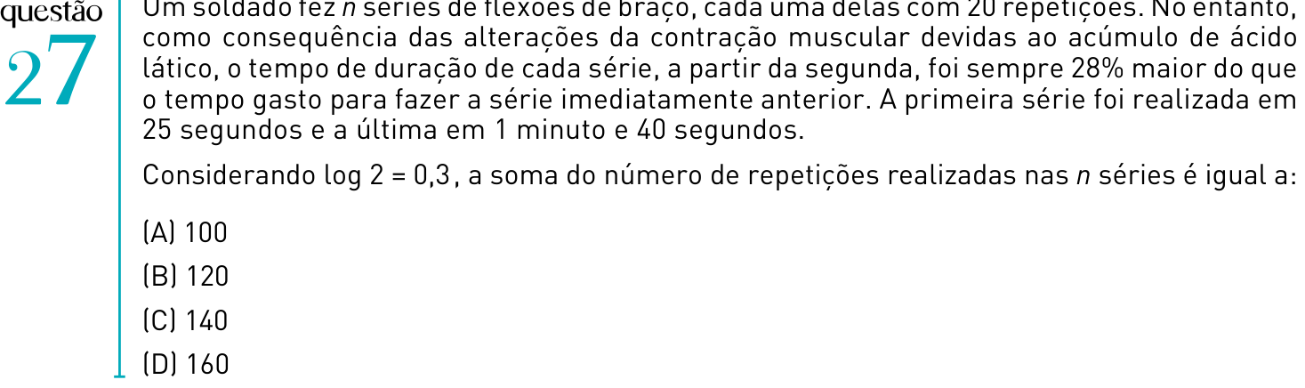 Questão 27 no caderno 1º Exame de Qualificação da UERJ 2012