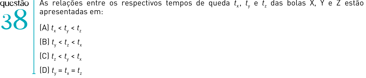Questão 38 no caderno 1º Exame de Qualificação da UERJ 2012