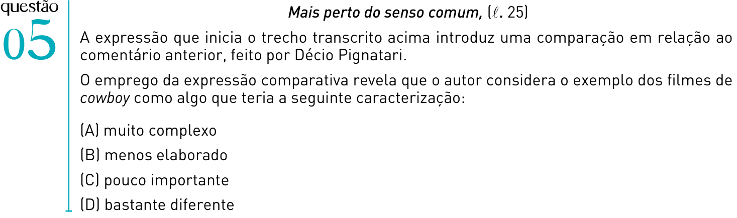 Questão 5 no caderno 2º Exame de Qualificação da UERJ 2012