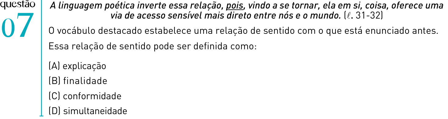 Questão 7 no caderno 2º Exame de Qualificação da UERJ 2012