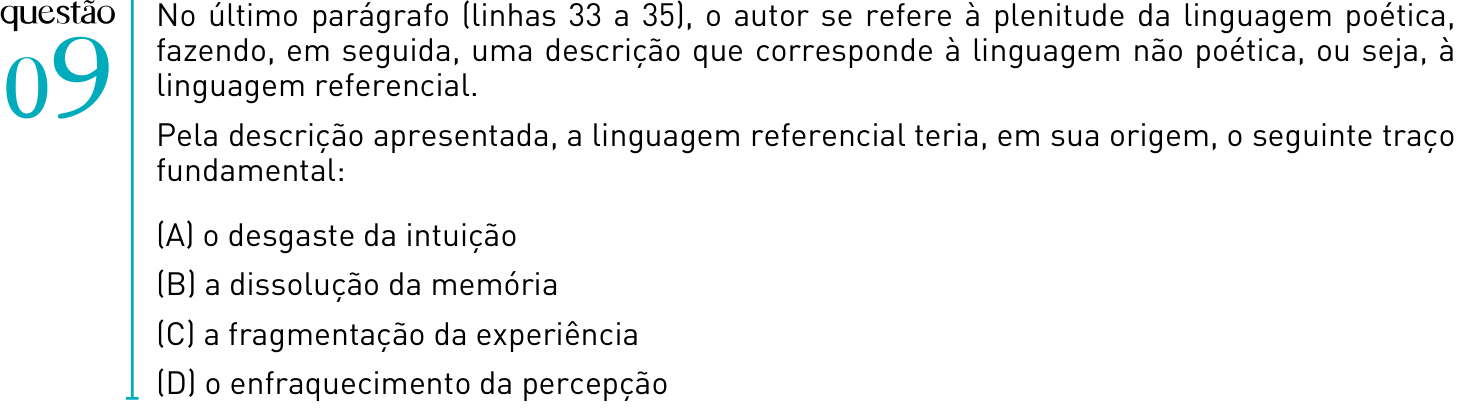 Questão 9 no caderno 2º Exame de Qualificação da UERJ 2012