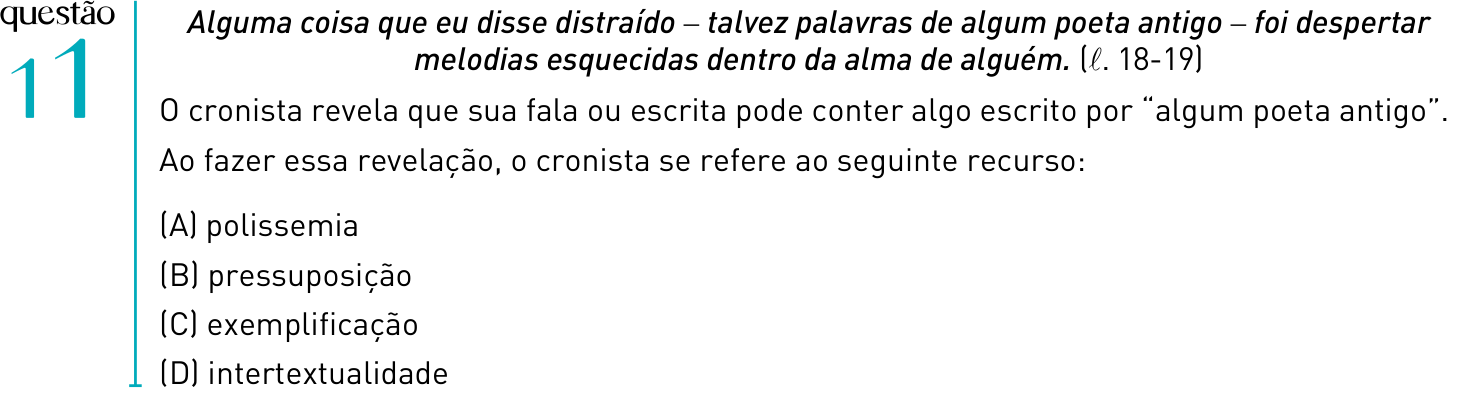 Questão 11 no caderno 2º Exame de Qualificação da UERJ 2012