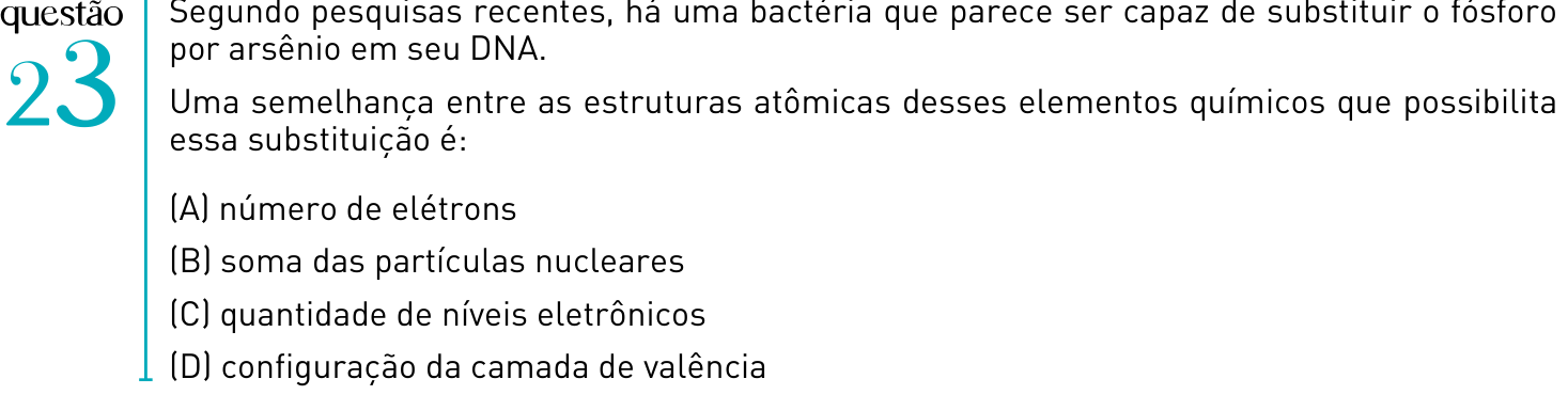 Questão 23 no caderno 2º Exame de Qualificação da UERJ 2012
