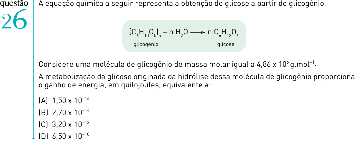 Questão 26 no caderno 2º Exame de Qualificação da UERJ 2012