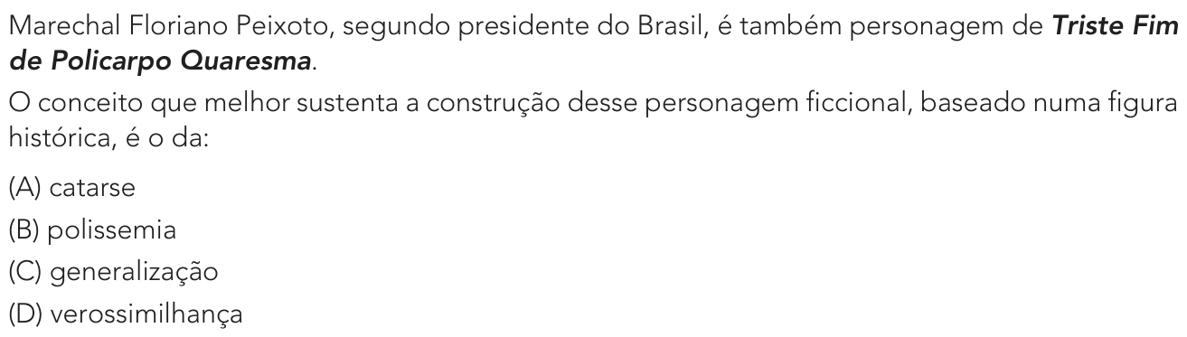 Questão 9 no caderno Exame Único da UERJ 2021