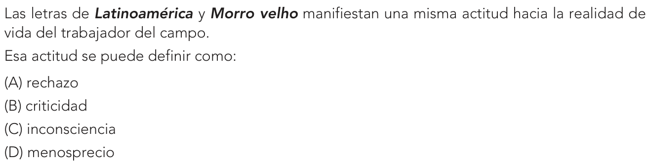 Questão 12 no caderno Exame Único da UERJ 2021