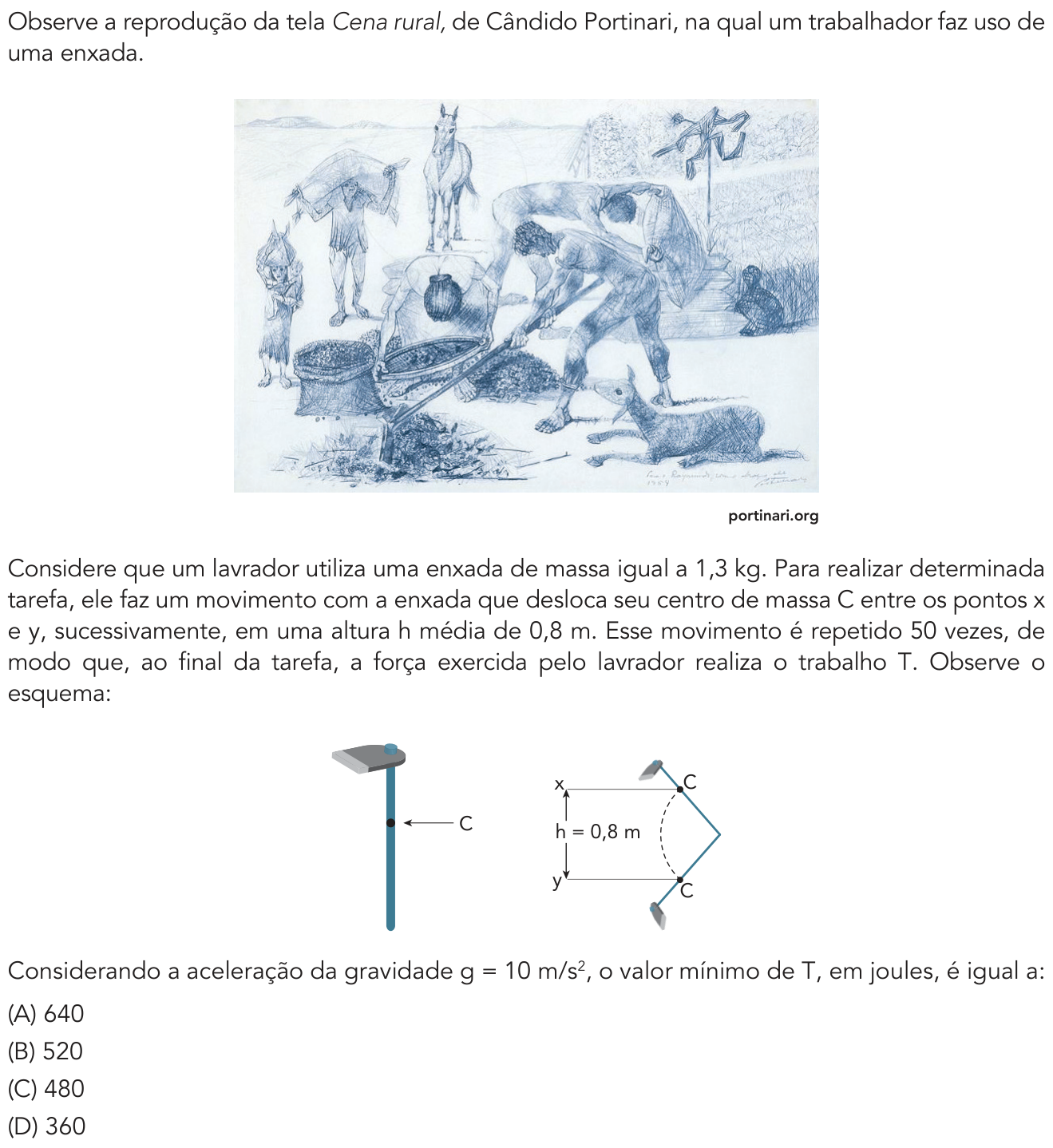 Questão 33 no caderno Exame Único da UERJ 2021