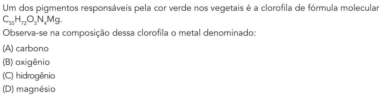 Questão 40 no caderno Exame Único da UERJ 2021
