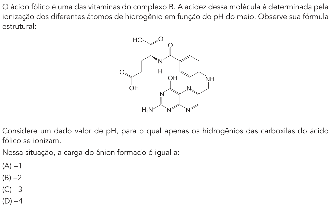Questão 43 no caderno Exame Único da UERJ 2021