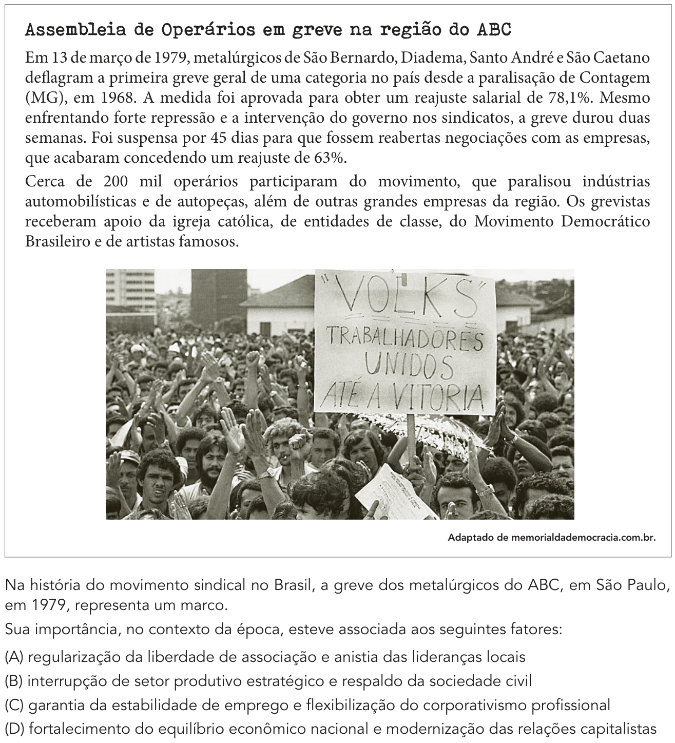 Questão 55 no caderno Exame Único da UERJ 2021