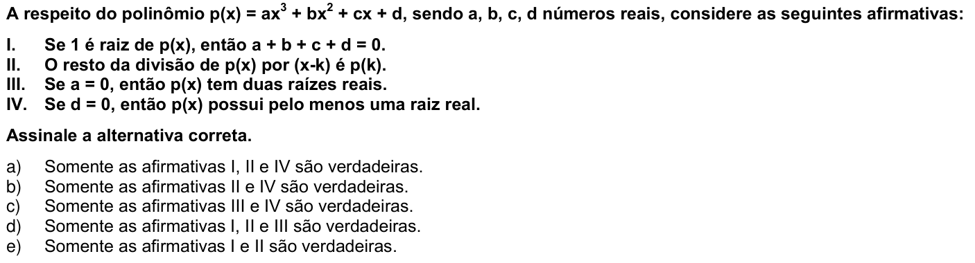 Questão 8 no caderno 1ª fase da UFPR 2005