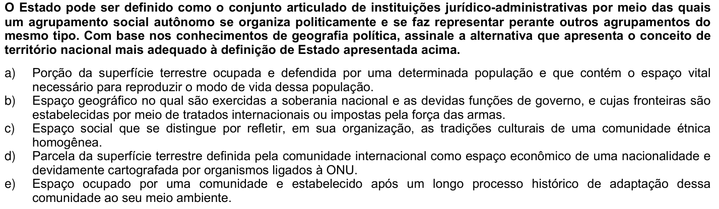 Questão 30 no caderno 1ª fase da UFPR 2005