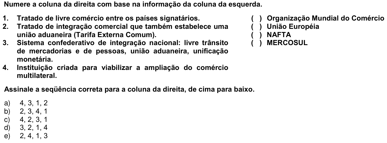 Questão 31 no caderno 1ª fase da UFPR 2005