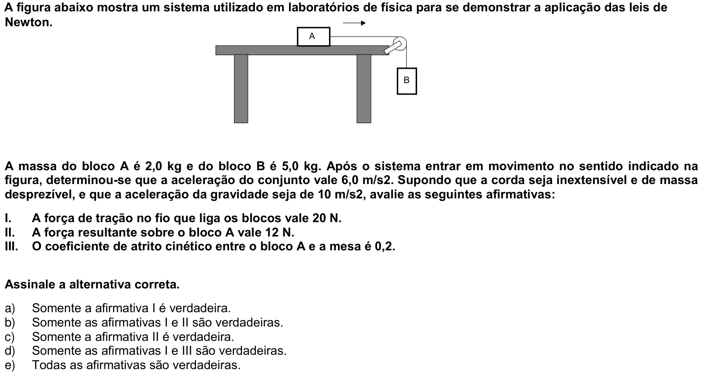 Questão 39 no caderno 1ª fase da UFPR 2005