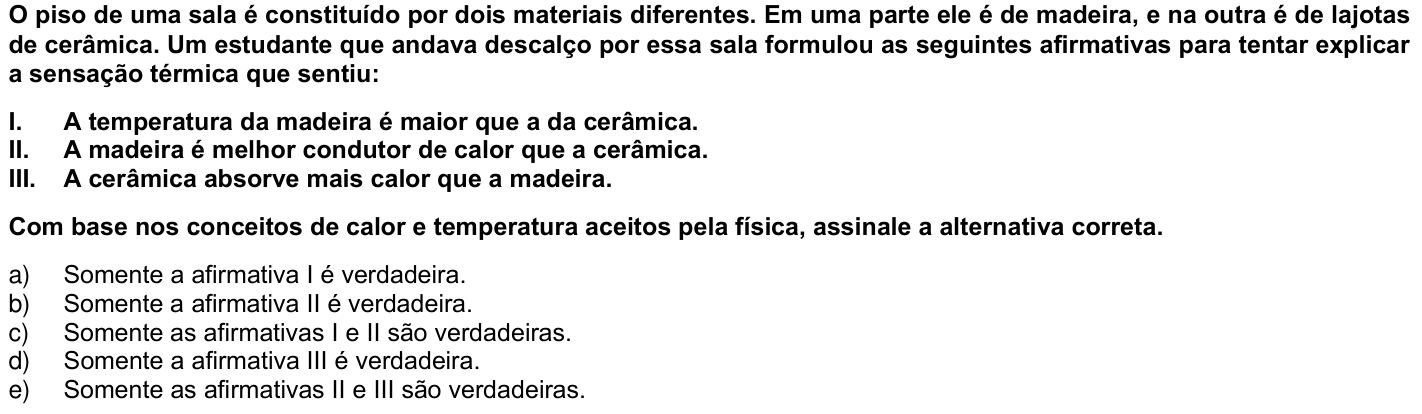 Questão 40 no caderno 1ª fase da UFPR 2005