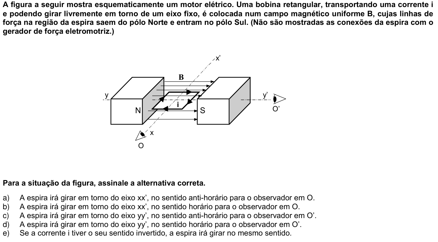 Questão 44 no caderno 1ª fase da UFPR 2005