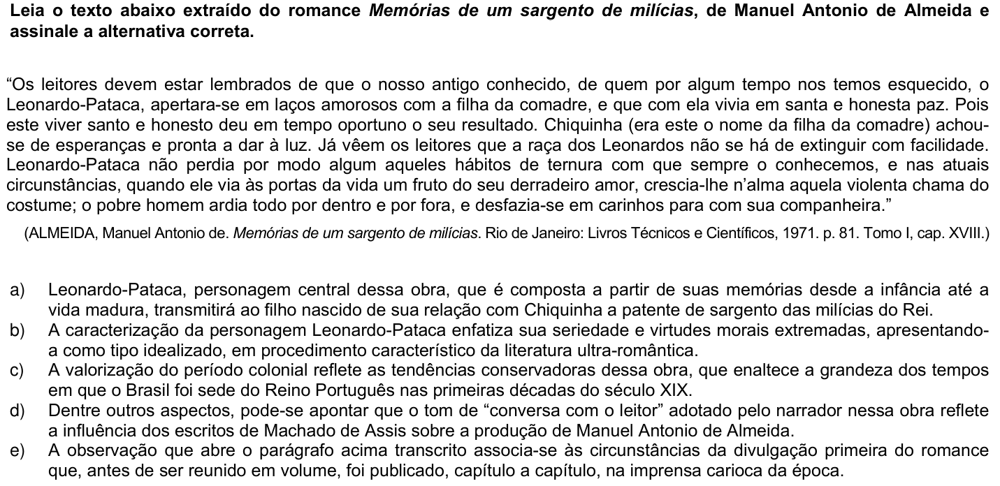Questão 58 no caderno 1ª fase da UFPR 2005