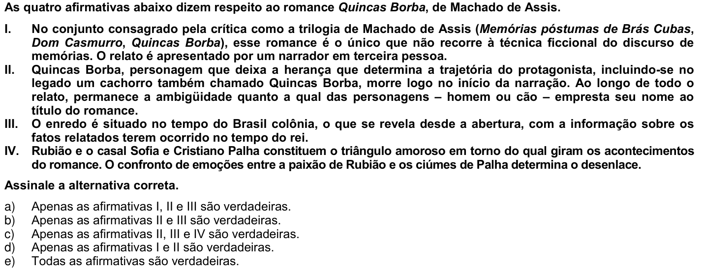 Questão 61 no caderno 1ª fase da UFPR 2005