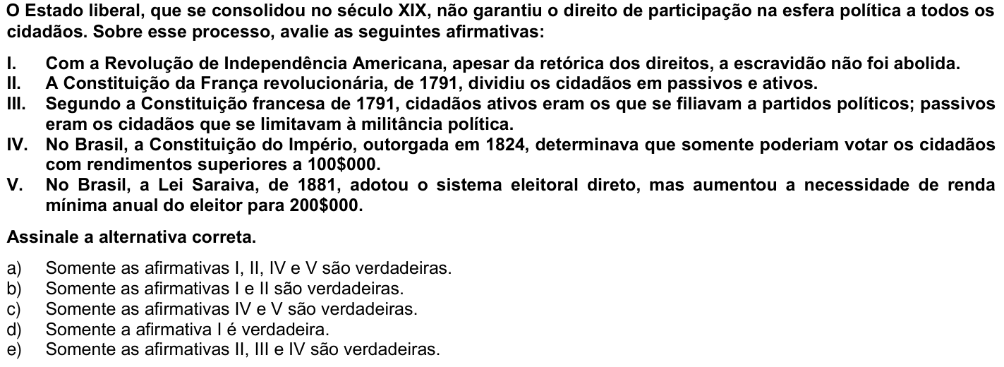 Questão 71 no caderno 1ª fase da UFPR 2005