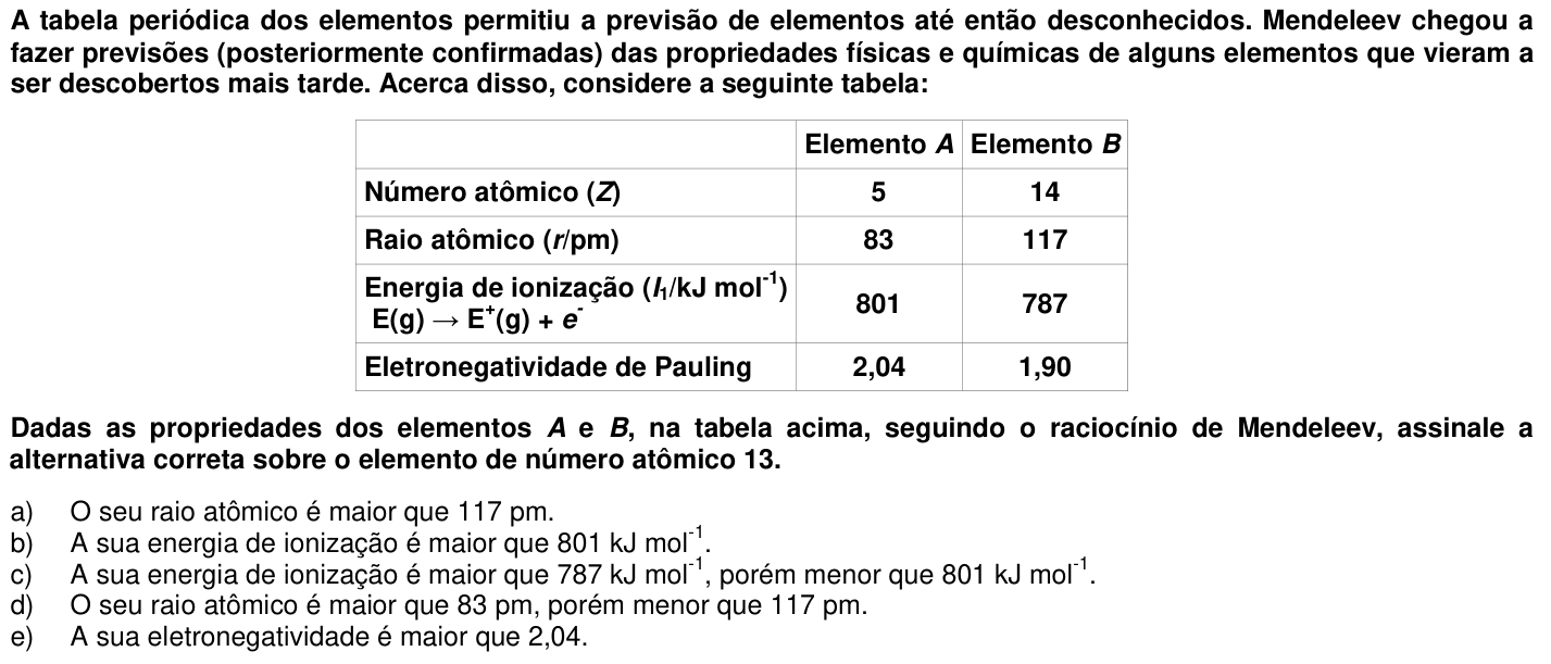 Questão 22 no caderno 1ª fase da UFPR 2006