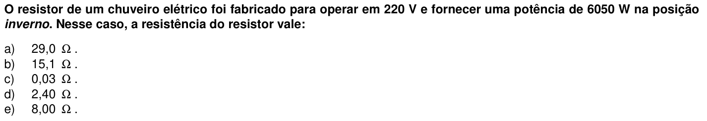 Questão 43 no caderno 1ª fase da UFPR 2006