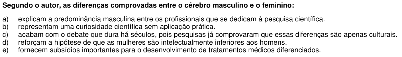 Questão 49 no caderno 1ª fase da UFPR 2006