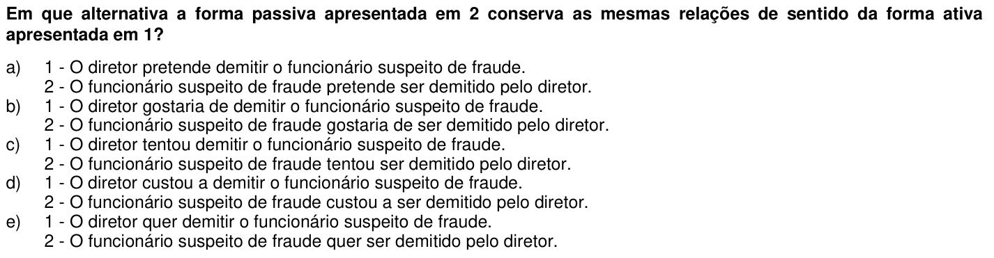 Questão 55 no caderno 1ª fase da UFPR 2006