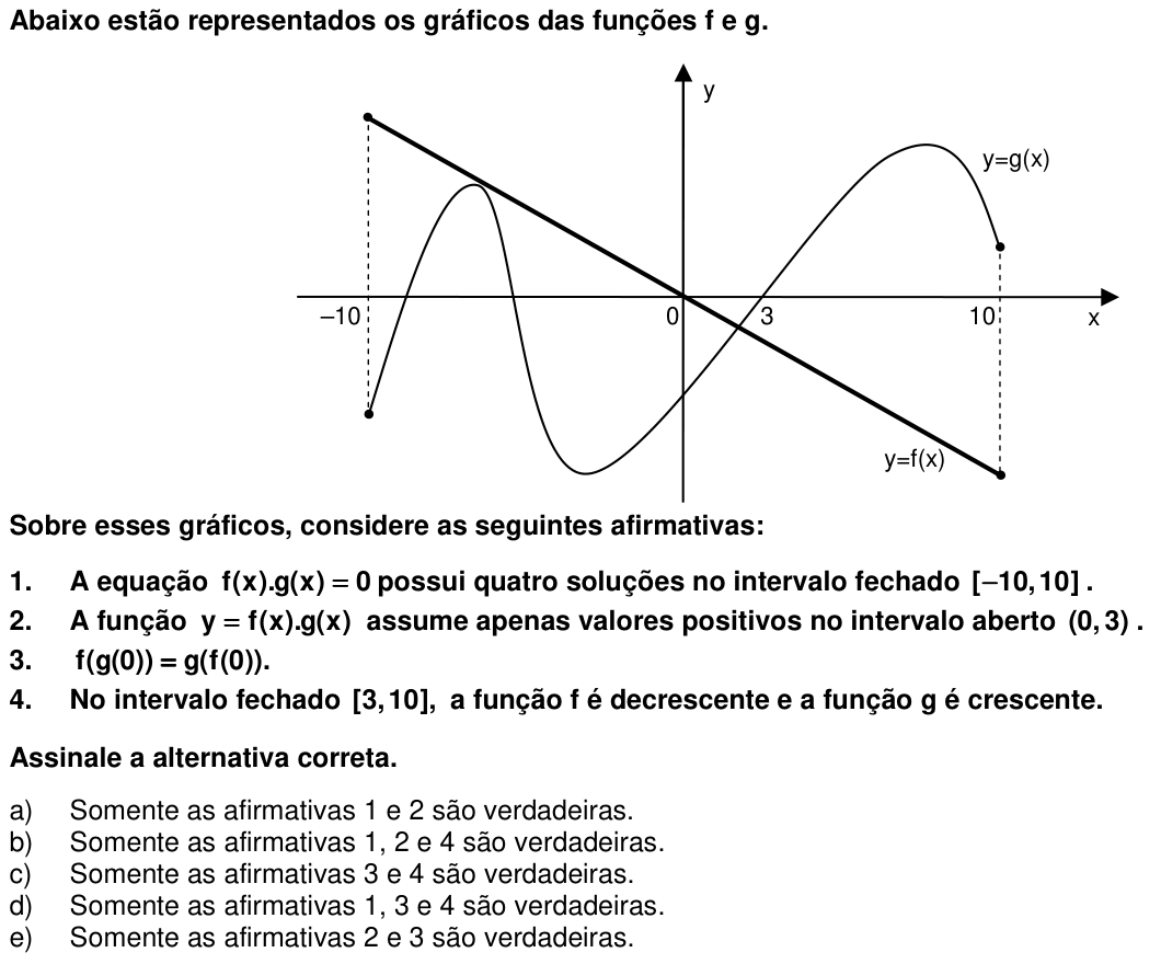Questão 3 no caderno 1ª fase da UFPR 2007