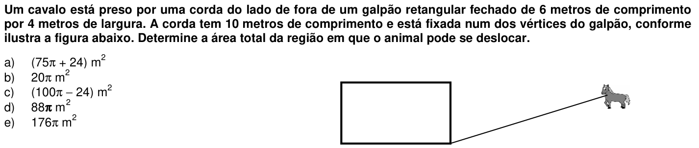 Questão 5 no caderno 1ª fase da UFPR 2007