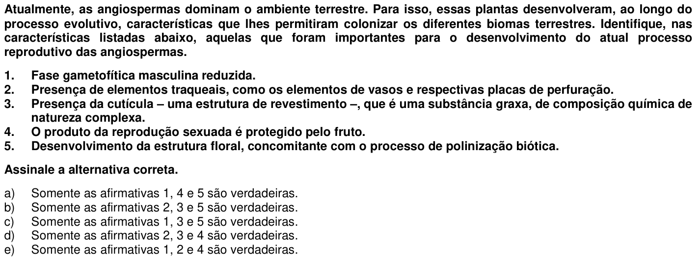Questão 11 no caderno 1ª fase da UFPR 2007