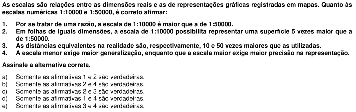 Questão 29 no caderno 1ª fase da UFPR 2007
