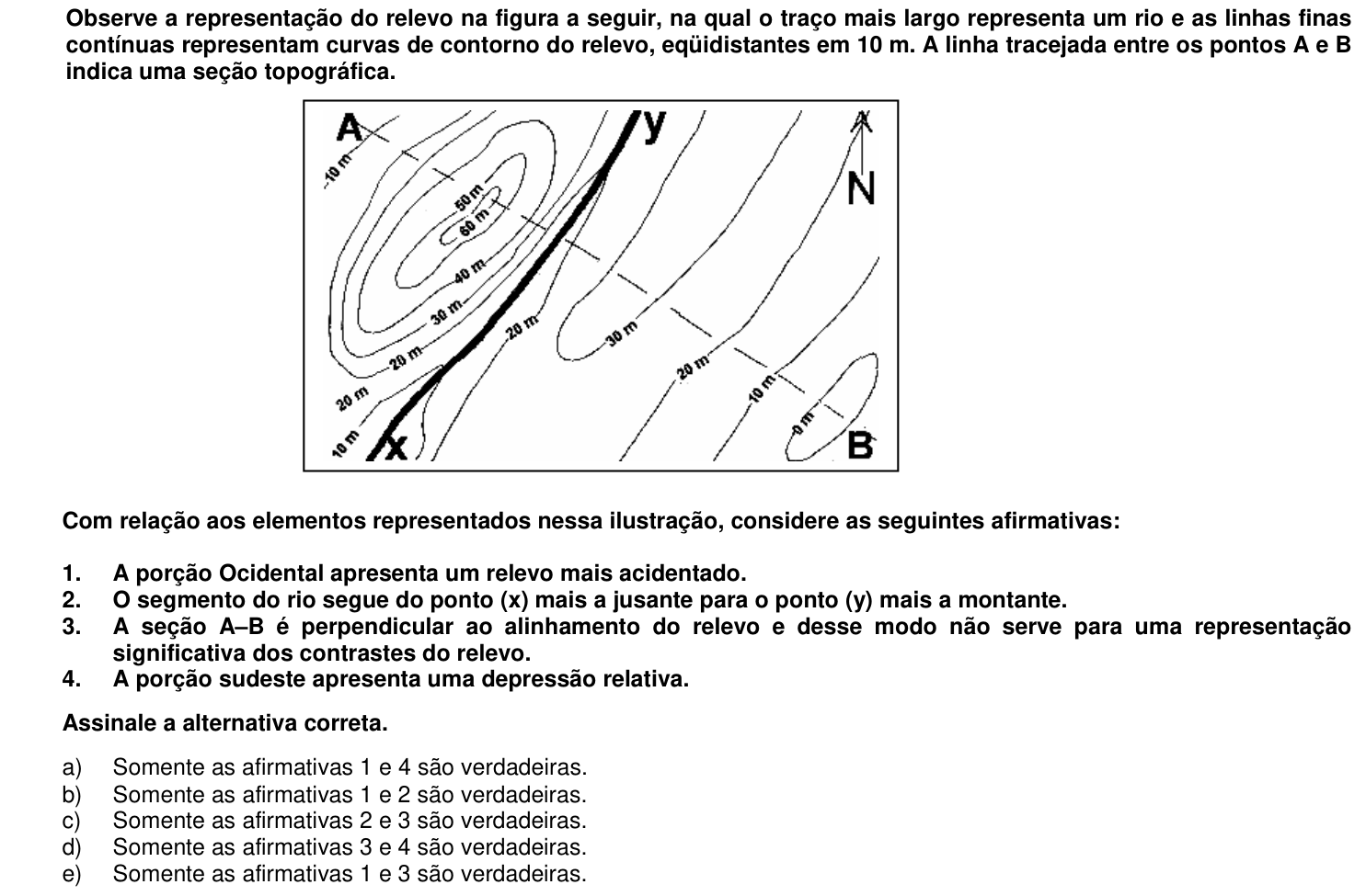 Questão 35 no caderno 1ª fase da UFPR 2007
