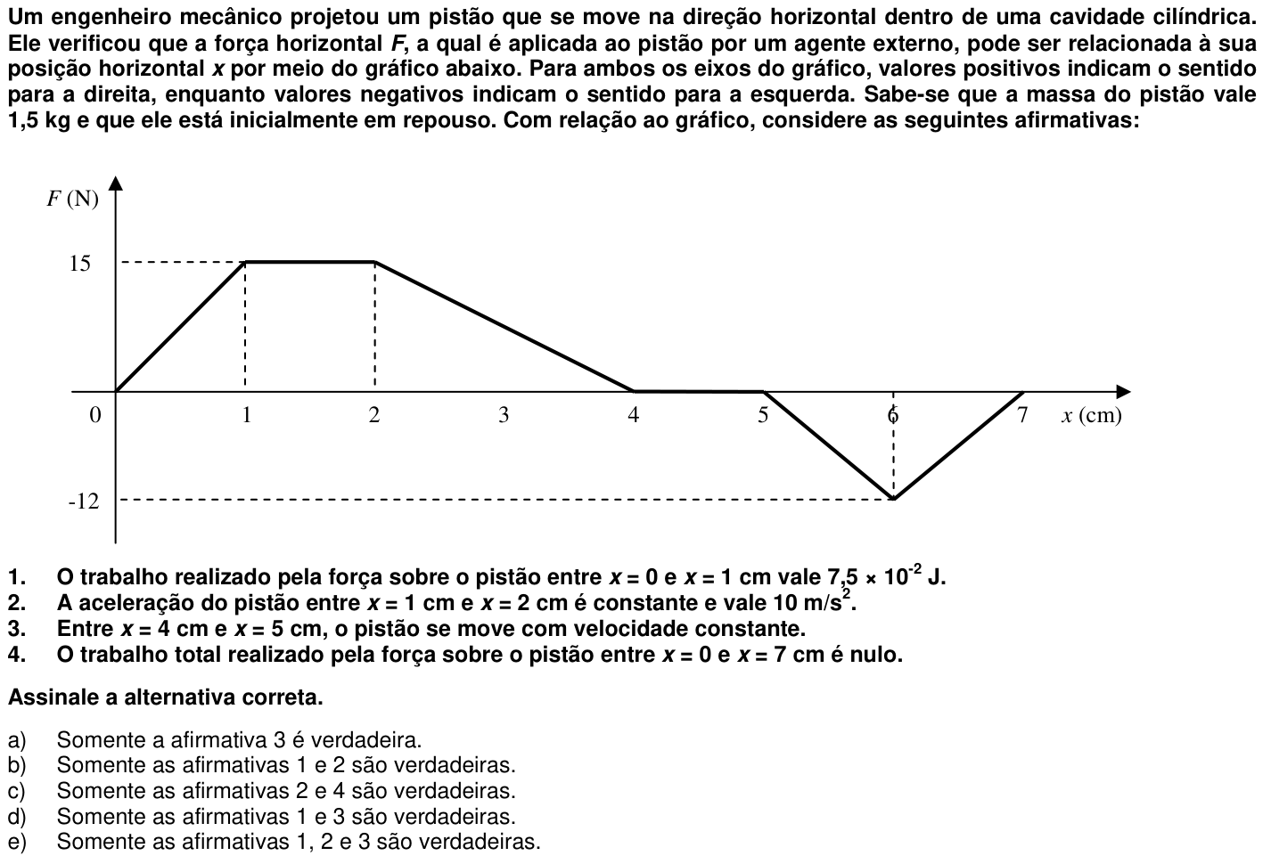 Questão 45 no caderno 1ª fase da UFPR 2007