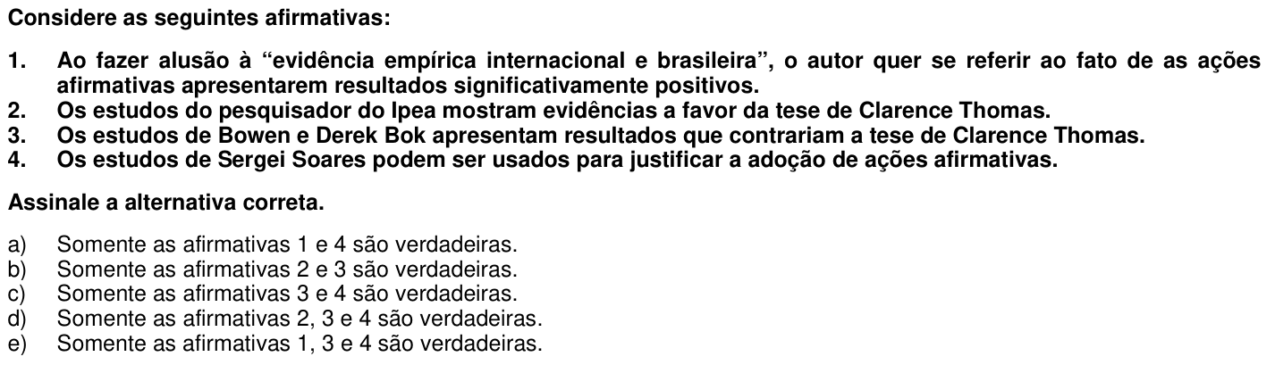 Questão 53 no caderno 1ª fase da UFPR 2007