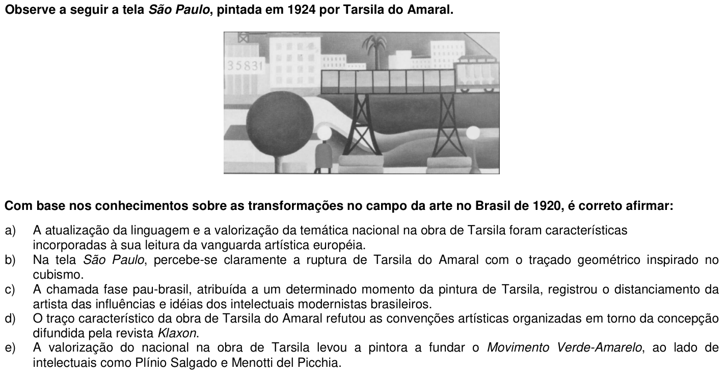 Questão 70 no caderno 1ª fase da UFPR 2007