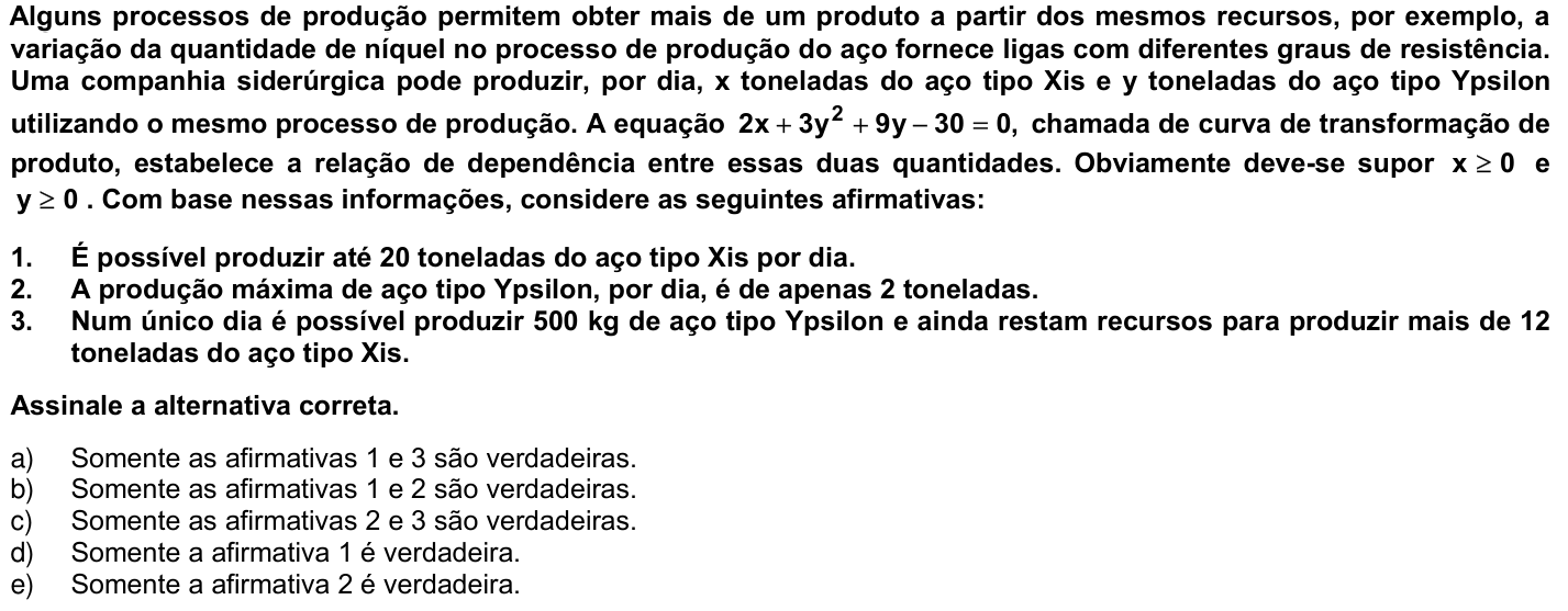 Questão 8 no caderno 1ª fase da UFPR 2008