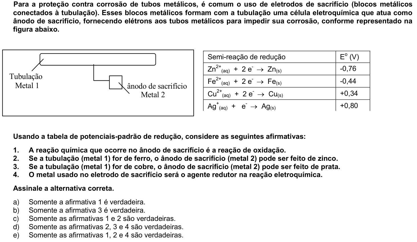 Questão 22 no caderno 1ª fase da UFPR 2008